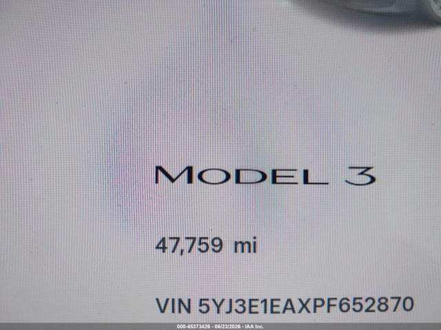 Tesla Model 3 Rear-wheel Drive 2023 5YJ3E1EAXPF652870 Image 13