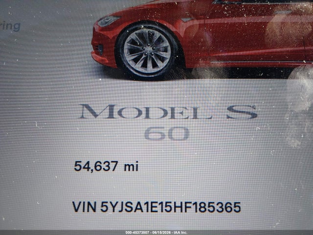 Auction sale of the 2017 Tesla Model S 60/75, vin: 5YJSA1E15HF185365, lot number: 45373507
