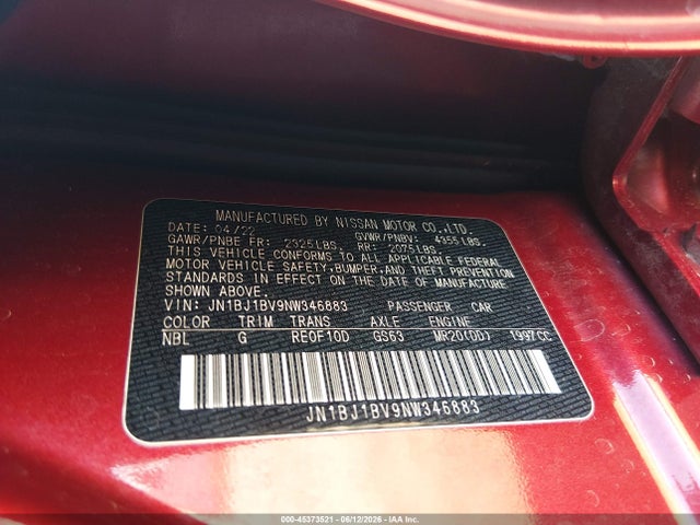 JN1BJ1BV9NW346883 Nissan Rogue Sport Sv Fwd Xtronic Cvt