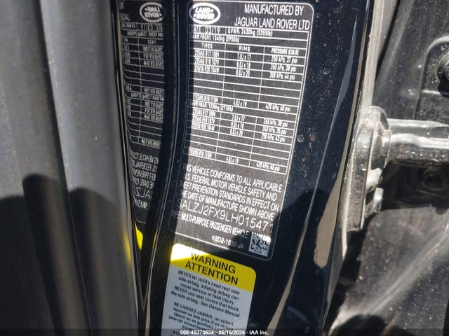 Land Rover Range Rover Evoque S 2020 SALZJ2FX9LH015471 Image 9