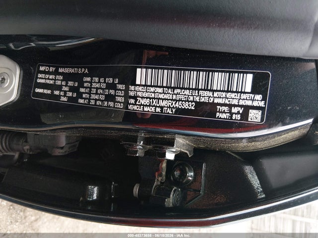 Aukcja sprzedaży 2024 Maserati Levante Gt Ultima, vin: ZN661XUM6RX453832, numer aukcji: 45373658