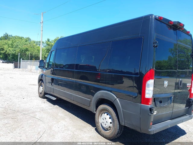 45373759 :رقم المزاد ، 3C6TRVPG1KE566138 vin ، 2019 Ram Promaster 2500 Window Van High Roof 159 Wb مزاد بيع