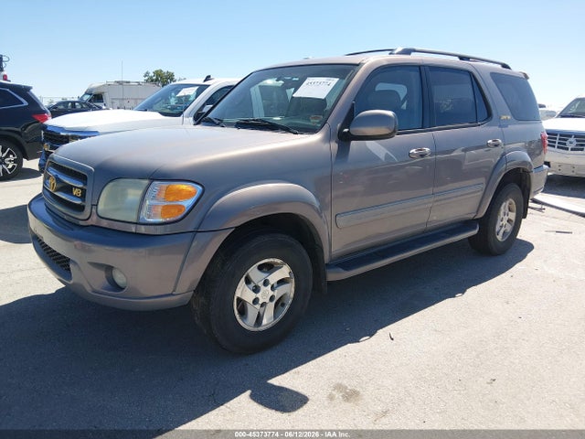 2002 Toyota Sequoia Limited V8 მანქანა იყიდება აუქციონზე, vin: 5TDBT48AX2S109344, აუქციონის ნომერი: 45373774