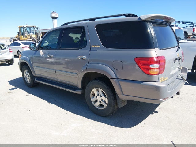 2002 Toyota Sequoia Limited V8 მანქანა იყიდება აუქციონზე, vin: 5TDBT48AX2S109344, აუქციონის ნომერი: 45373774