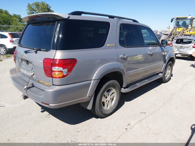 2002 Toyota Sequoia Limited V8 მანქანა იყიდება აუქციონზე, vin: 5TDBT48AX2S109344, აუქციონის ნომერი: 45373774