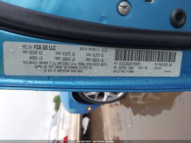 2015 Dodge Challenger Sxt Plus მანქანა იყიდება აუქციონზე, vin: 2C3CDZBG6FH783978, აუქციონის ნომერი: 45373821