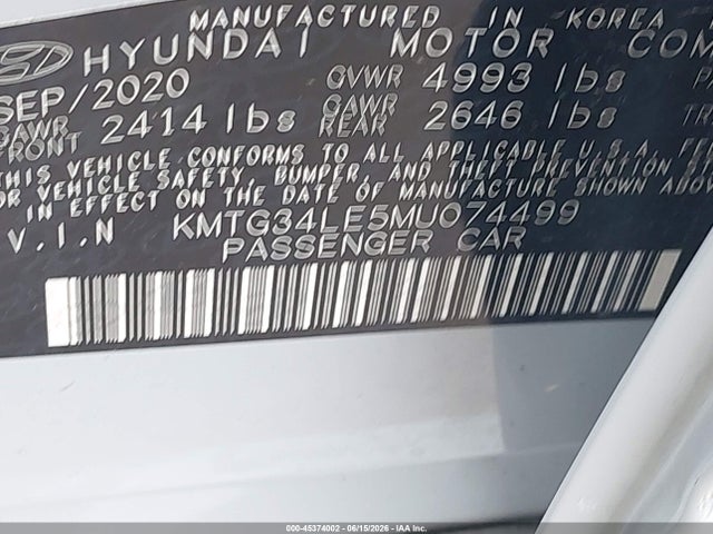 Genesis G70 3.3t Awd 2021 KMTG34LE5MU074499 Image 9