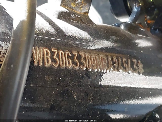 45374064 :رقم المزاد ، WB30G3309NRA24543 vin ، 2022 Bmw G310 Gs مزاد بيع