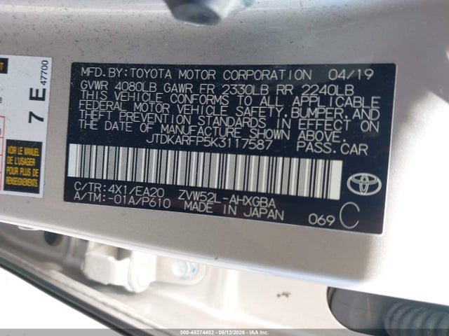 Toyota Prius Prime Advanced 2019 JTDKARFP5K3117587 Image 9
