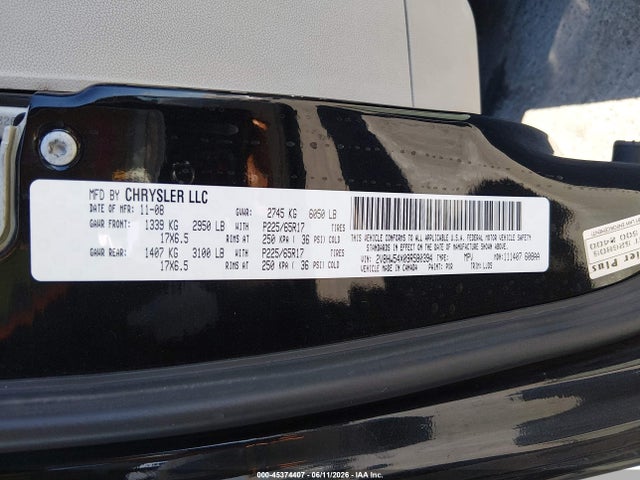 Aukcja sprzedaży 2009 Volkswagen Routan Sel, vin: 2V8HW54X09R580394, numer aukcji: 45374407