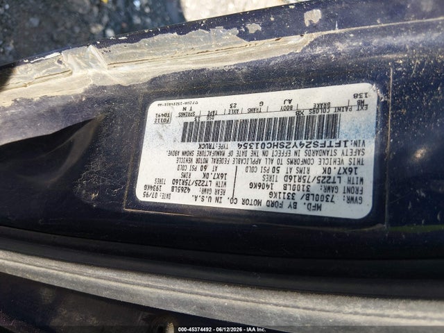 Продажа на аукционе авто 1995 Ford Econoline E250 Super Duty Van, vin: 1FTFS24Y2SHC01354, номер лота: 45374492