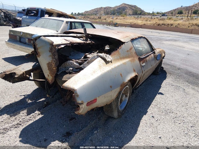 1973 Chevrolet Camaro მანქანა იყიდება აუქციონზე, vin: 1587H3N55424, აუქციონის ნომერი: 45374555