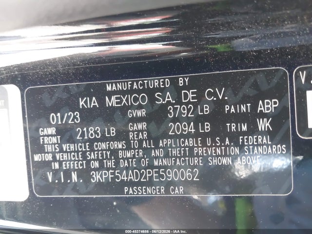 KIA Forte Gt-line 2023 3KPF54AD2PE590062 Image 9