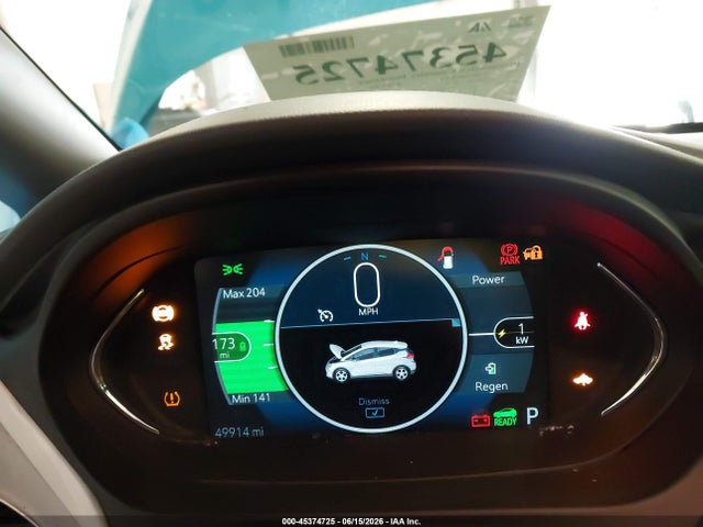 45374725 :رقم المزاد ، 1G1FY6S05M4109449 vin ، 2021 Chevrolet Bolt Ev Fwd Lt مزاد بيع