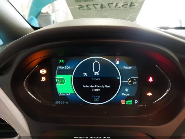 45374725 :رقم المزاد ، 1G1FY6S05M4109449 vin ، 2021 Chevrolet Bolt Ev Fwd Lt مزاد بيع