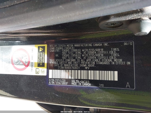 Продажа на аукционе авто 2013 Lexus Rx 350, vin: 2T2BK1BA8DC160651, номер лота: 45374830