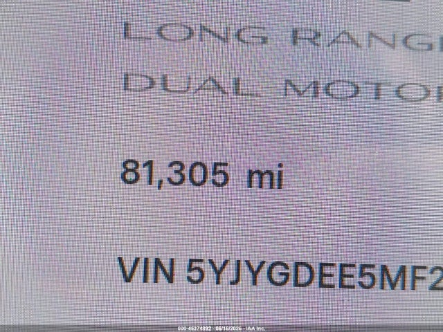 Продаж на аукціоні авто 2021 Tesla Model Y Long Range Dual Motor All-wheel Drive, vin: 5YJYGDEE5MF233521, номер лоту: 45374892
