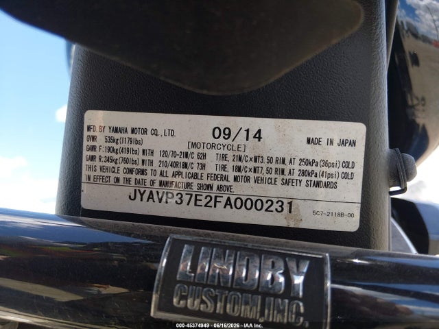 Yamaha Xv1900 Cu 2015 JYAVP37E2FA000231 Image 10