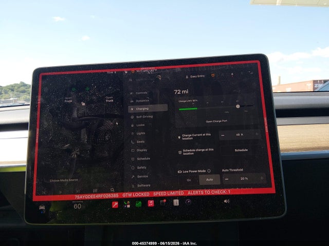 Продаж на аукціоні авто 2024 Tesla Model Y Long Range Dual Motor All-wheel Drive, vin: 7SAYGDEE4RF026385, номер лоту: 45374999