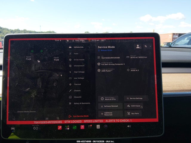 Продаж на аукціоні авто 2024 Tesla Model Y Long Range Dual Motor All-wheel Drive, vin: 7SAYGDEE4RF026385, номер лоту: 45374999