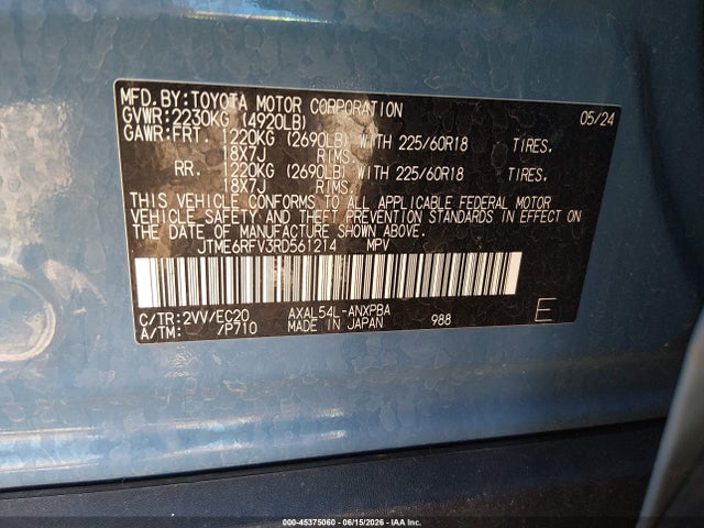 JTME6RFV3RD561214 Toyota Rav4 Hybrid Xse