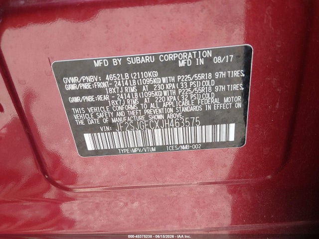 Subaru Forester 2.0xt Premium 2018 JF2SJGECXJH463575 Image 9