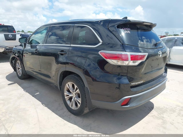 Toyota Highlander Xle V6 2015 5TDJKRFH2FS173489 Image 3