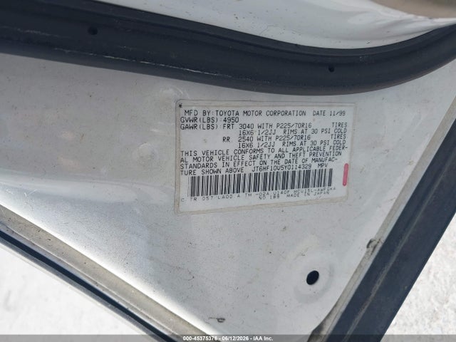 Aukcja sprzedaży 2000 Lexus Rx 300, vin: JT6HF10U5Y0114329, numer aukcji: 45375376