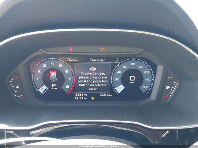 Aukcja sprzedaży 2024 Audi Q3 Premium 45 Tfsi S Line Quattro Tiptronic, vin: WA1DECF34R1116566, numer aukcji: 45375547