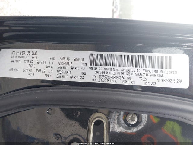 RAM 1500 Tradesman 2016 1C6RR7KG7GS396174 Image 9