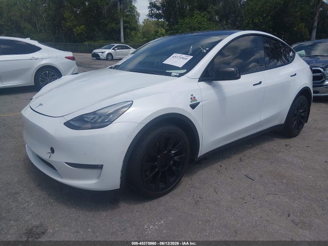 2022 Tesla Model Y Long Range Dual Motor All-wheel Drive მანქანა იყიდება აუქციონზე, vin: 7SAYGDEE8NF481668, აუქციონის ნომერი: 45375960