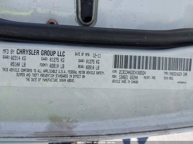 Aukcja sprzedaży 2012 Chrysler 300, vin: 2C3CCAAG3CH166524, numer aukcji: 45376053