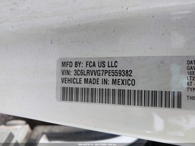 Aukcja sprzedaży 2023 Ram Promaster 2500 Low Roof 136 Wb, vin: 3C6LRVVG7PE559382, numer aukcji: 45376114
