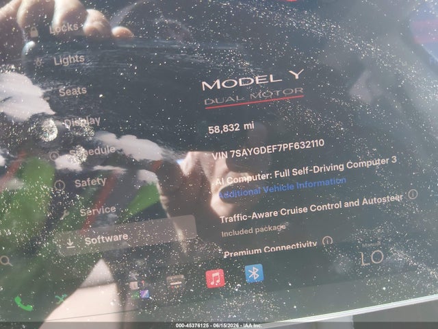 Продаж на аукціоні авто 2023 Tesla Model Y Performance Dual Motor All-wheel Drive, vin: 7SAYGDEF7PF632110, номер лоту: 45376125