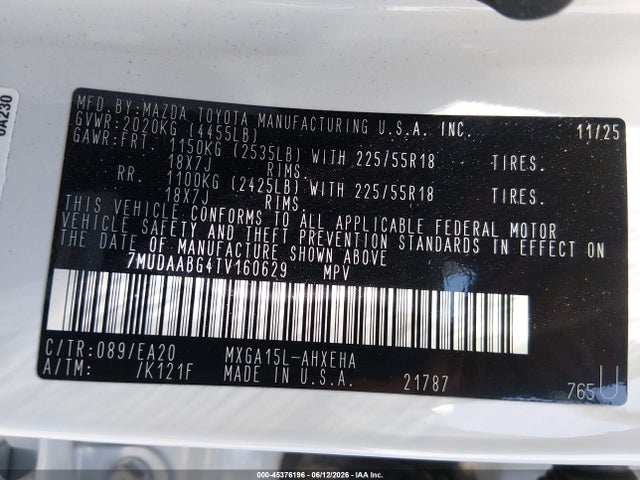 Toyota Corolla Cross Xle 2026 7MUDAABG4TV160629 Image 9