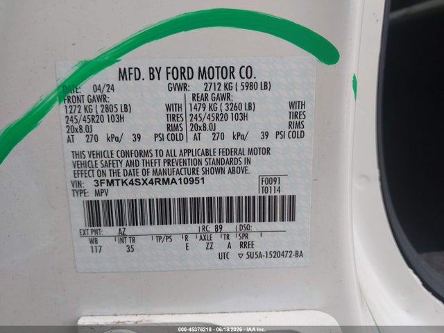 Ford Mustang Mach-e Gt 2024 3FMTK4SX4RMA10951 Image 9