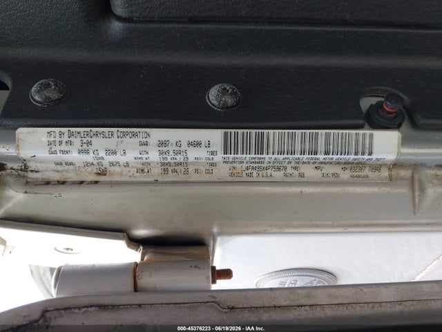 Aukcja sprzedaży 2004 Jeep Wrangler, vin: 1J4FA49SX4P759670, numer aukcji: 45376223