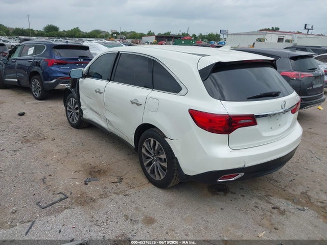 45376326 :رقم المزاد ، 5FRYD3H41FB013221 vin ، 2015 Acura Mdx Technology Package مزاد بيع