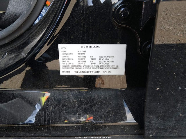 Tesla Model Y 2023 7SAYGDEE9PA189141 Image 9