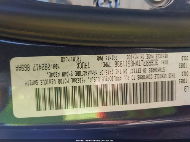 Продаж на аукціоні авто 2017 Ram 1500 Big Horn  4x4 5'7 Box, vin: 3C6RR7LTXHG511838, номер лоту: 45376510