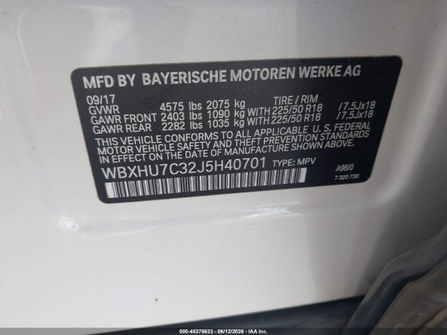 BMW X1 Sdrive28i 2018 WBXHU7C32J5H40701 Image 9
