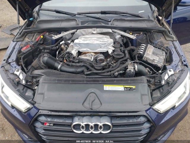 45376839 :رقم المزاد ، WAUB4AF43JA007949 vin ، 2018 Audi S4 3.0t Premium Plus مزاد بيع