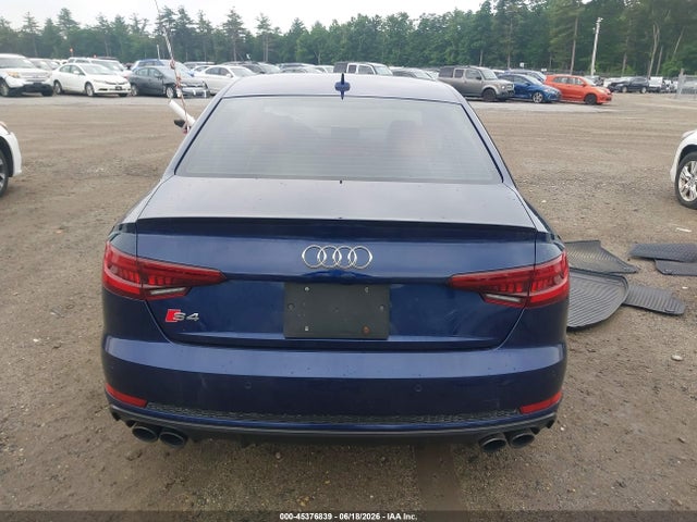 45376839 :رقم المزاد ، WAUB4AF43JA007949 vin ، 2018 Audi S4 3.0t Premium Plus مزاد بيع