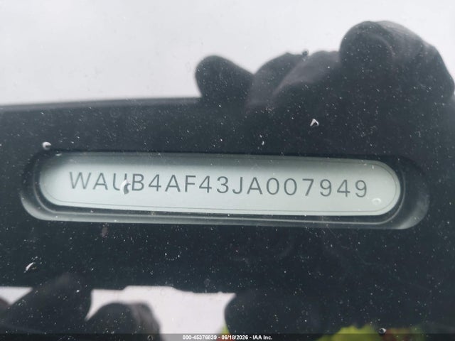 45376839 :رقم المزاد ، WAUB4AF43JA007949 vin ، 2018 Audi S4 3.0t Premium Plus مزاد بيع