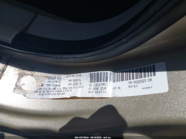 2010 Chrysler Sebring Touring მანქანა იყიდება აუქციონზე, vin: 1C3BC5EDXAN116338, აუქციონის ნომერი: 45376844