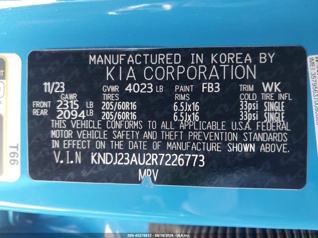 KIA SOUL S 2024 KNDJ23AU2R7226773 Image 9