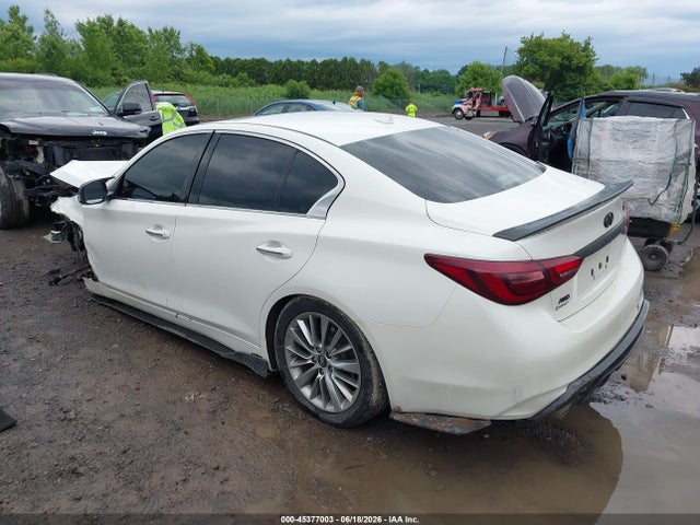 2018 Infiniti Q50 3.0t Luxe მანქანა იყიდება აუქციონზე, vin: JN1EV7AR2JM445074, აუქციონის ნომერი: 45377003