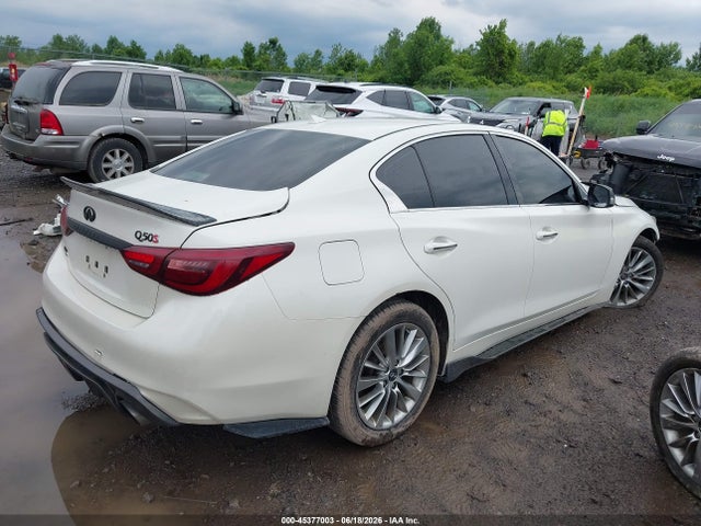 2018 Infiniti Q50 3.0t Luxe მანქანა იყიდება აუქციონზე, vin: JN1EV7AR2JM445074, აუქციონის ნომერი: 45377003