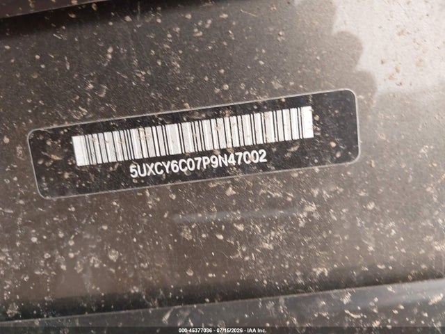 Aukcja sprzedaży 2023 Bmw X6 Xdrive40i, vin: 5UXCY6C07P9N47002, numer aukcji: 45377036