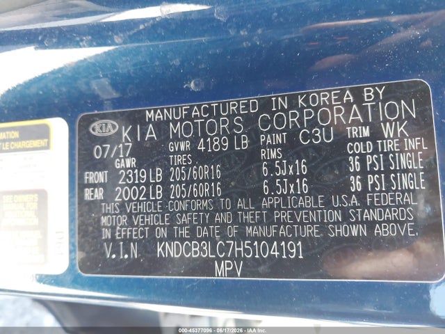 KIA NIRO LX 2017 KNDCB3LC7H5104191 Image 9